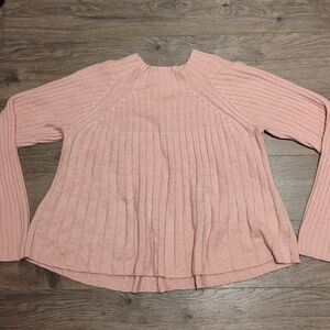 Cupio Pink Cowl Neck Sweater